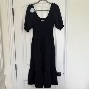 Hill House Home Louisa Nap Dress XS NWT Black